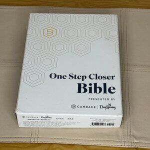 One Step Closer NLT Bible NAVY W/box Candace Cameron Bure - New Dayspring